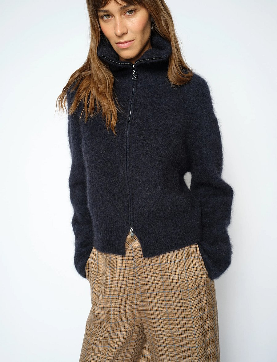 MOS MOSH - MMHulda Knit Zip Cardigan - strickjacken - salute navy - 3