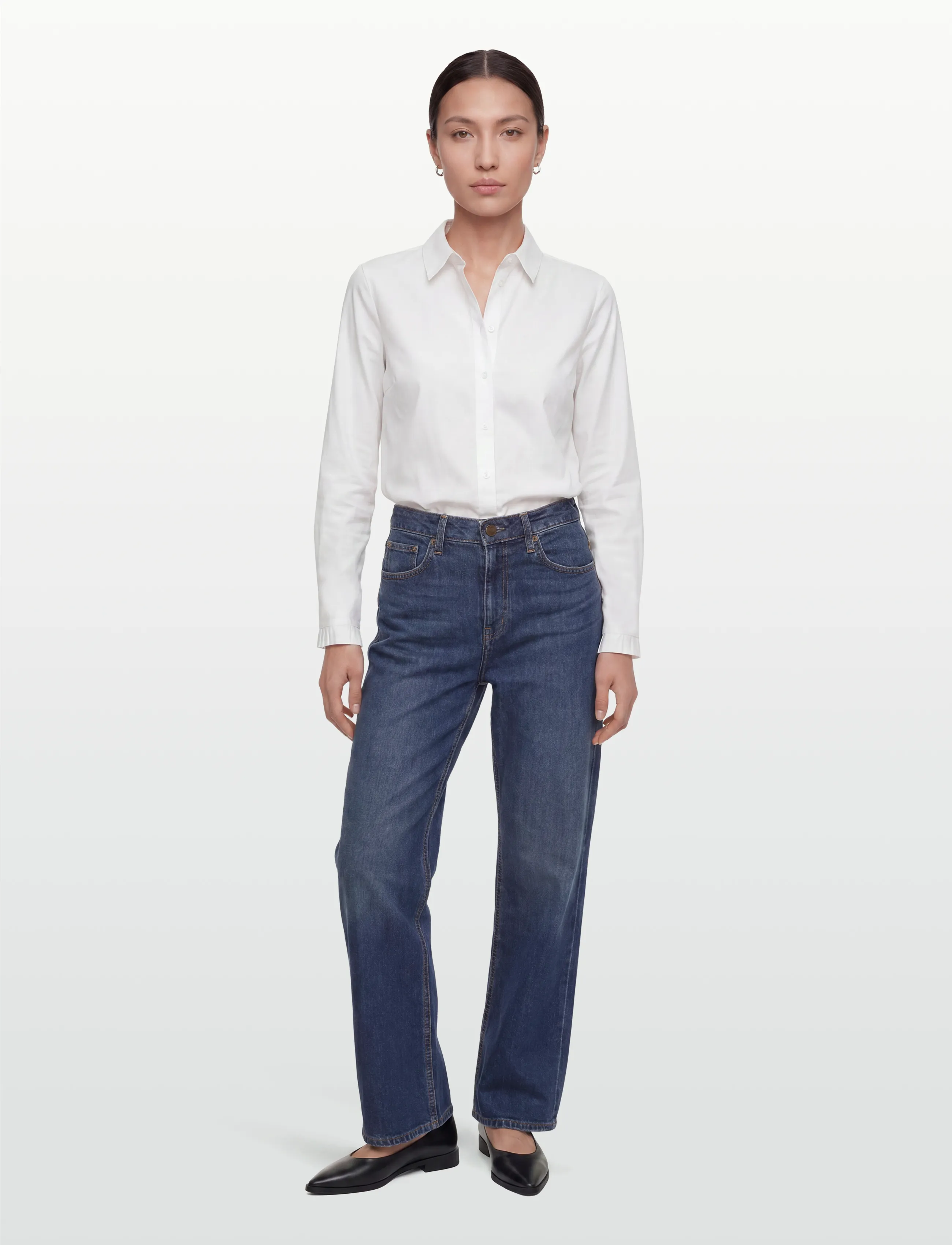 MOS MOSH MMMattie Flip Stripe Shirt - Shirts - BALLET SLIPPER / white