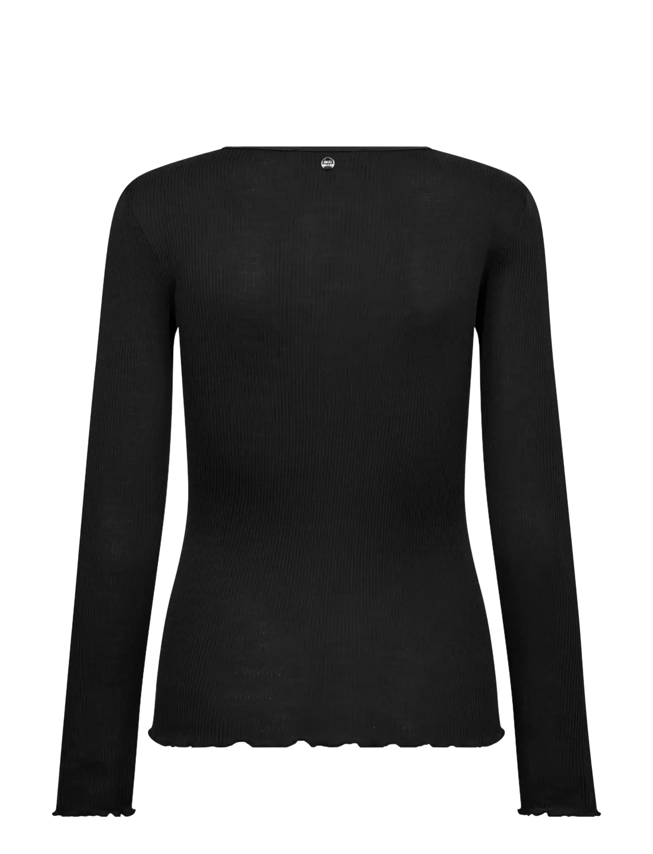 MOS MOSH - MMElaine Seamless Silk O-LS Tee - langærmede toppe - black - 1