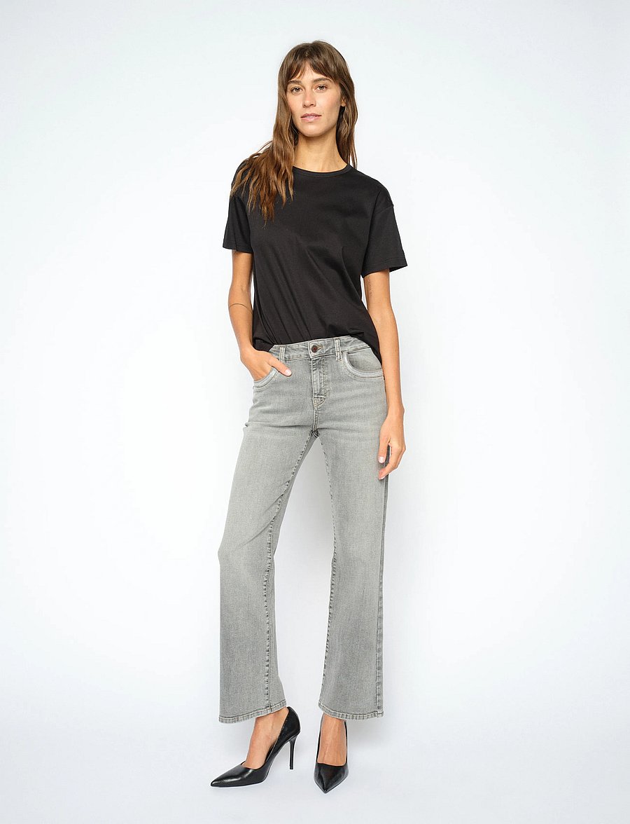 MOS MOSH - MMCecilia Perla Jeans - bootcut-jeans - grey - 3