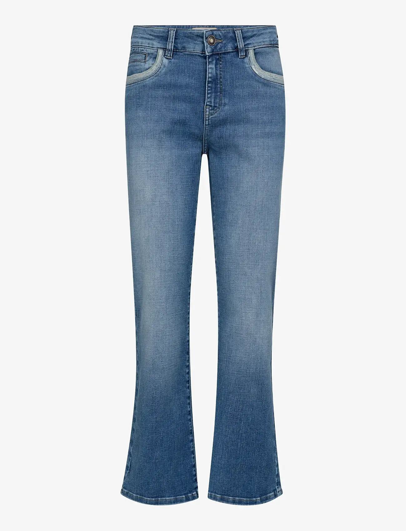 MOS MOSH - MMCecilia Perla Jeans - bootcut jeans - mid blue - 1