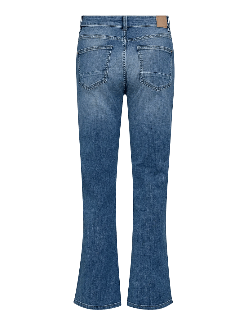 MOS MOSH - MMCecilia Perla Jeans - schlaghosen - mid blue - 2