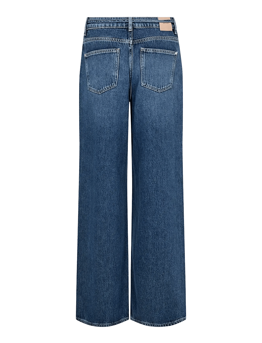 MOS MOSH - MMDara Verneza Jeans - hosen mit weitem bein - dark blue - 2