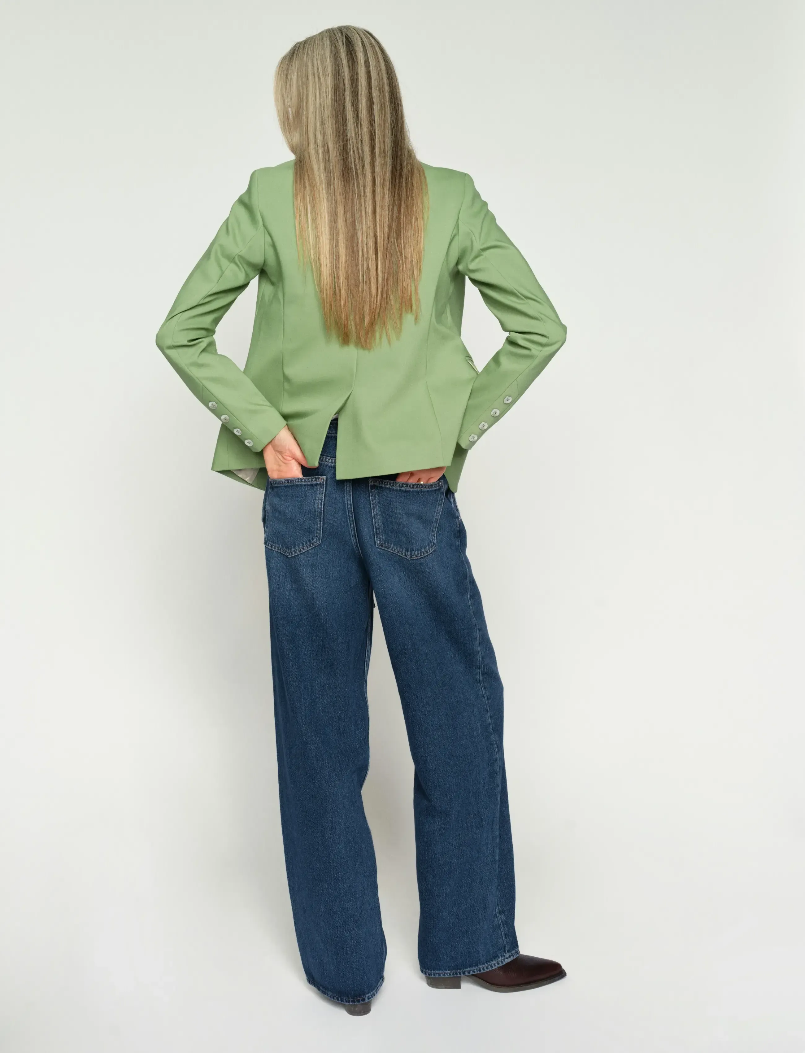 MOS MOSH - MMDara Verneza Jeans - hosen mit weitem bein - dark blue - 3