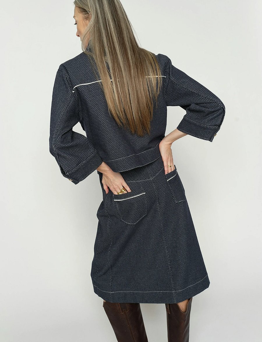 MOS MOSH - MMAzure Jaxx Skirt - denim skirts - salute navy - 0