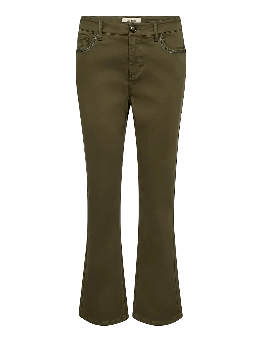 MOS MOSH - MMAshley Sati Pant - schlaghosen - olive night - 1