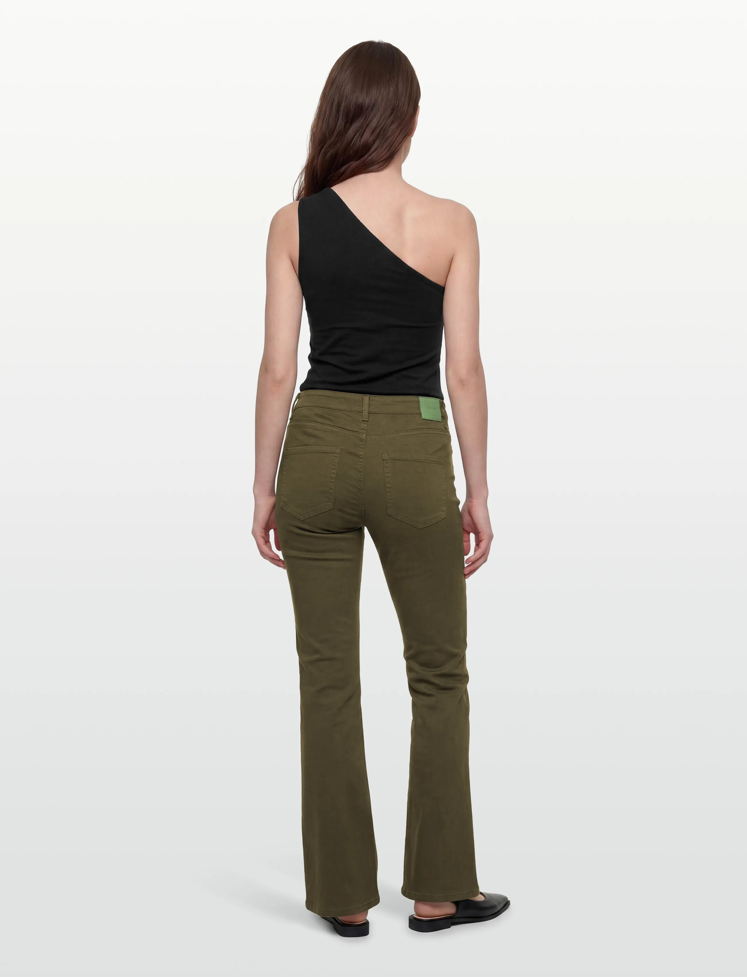 MOS MOSH - MMAshley Sati Pant - schlaghosen - olive night - 4