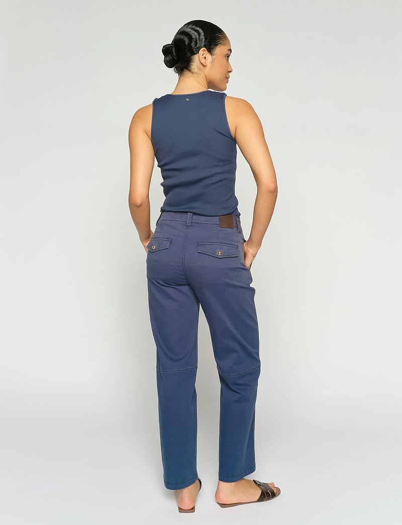 MOS MOSH - MMAymen Len Pant - bukser med lige ben - crown blue - 3