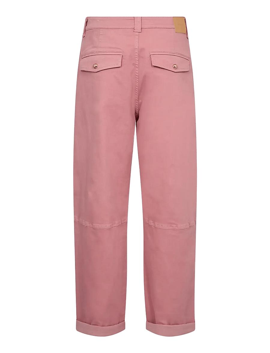 MOS MOSH - MMAymen Len Pant - raka byxor - dusty rose - 2