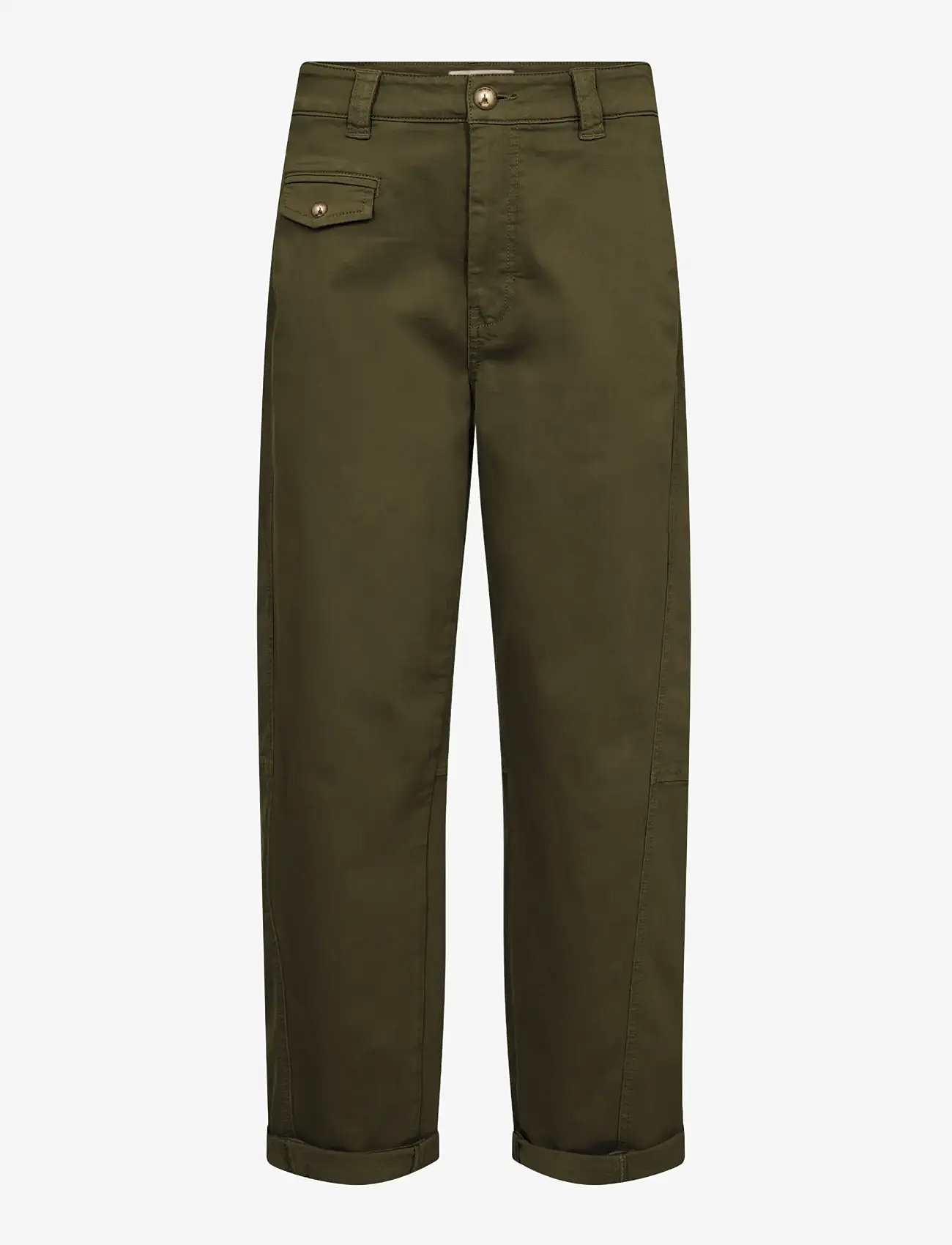 MOS MOSH - MMAymen Len Pant - straight leg hosen - olive night - 1