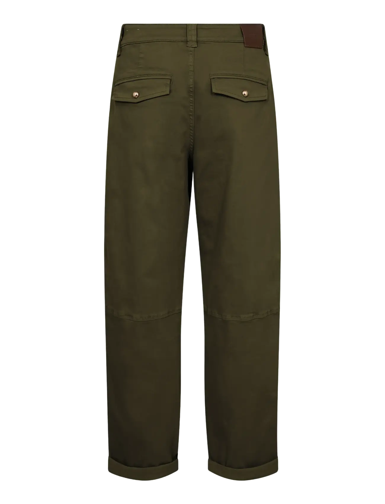 MOS MOSH - MMAymen Len Pant - raka byxor - olive night - 2