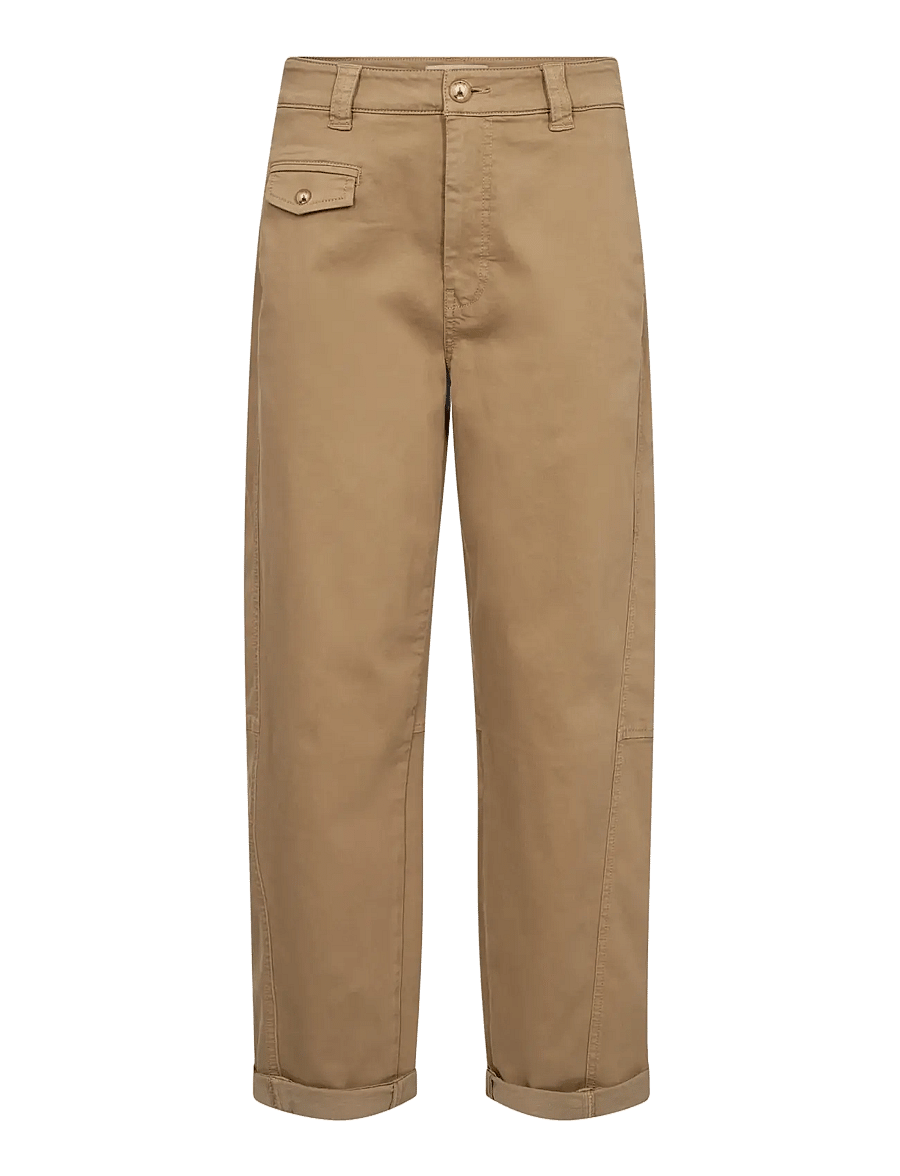 MOS MOSH - MMAymen Len Pant - raka byxor - petrified oak - 0