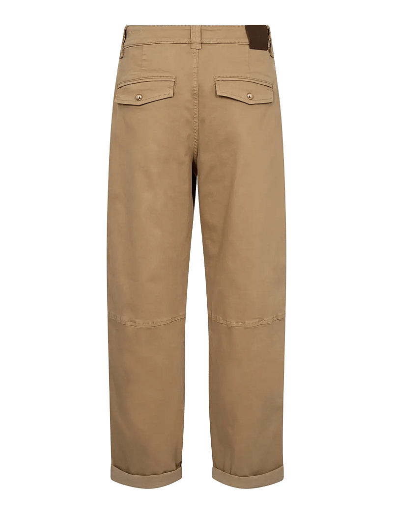 MOS MOSH - MMAymen Len Pant - raka byxor - petrified oak - 1