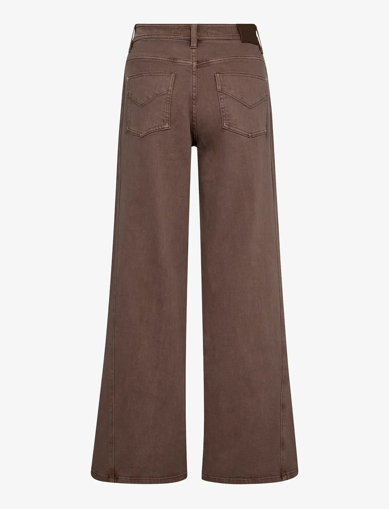 MOS MOSH - MMDara Shadow Pant - platūs džinsai - coffee quartz - 2