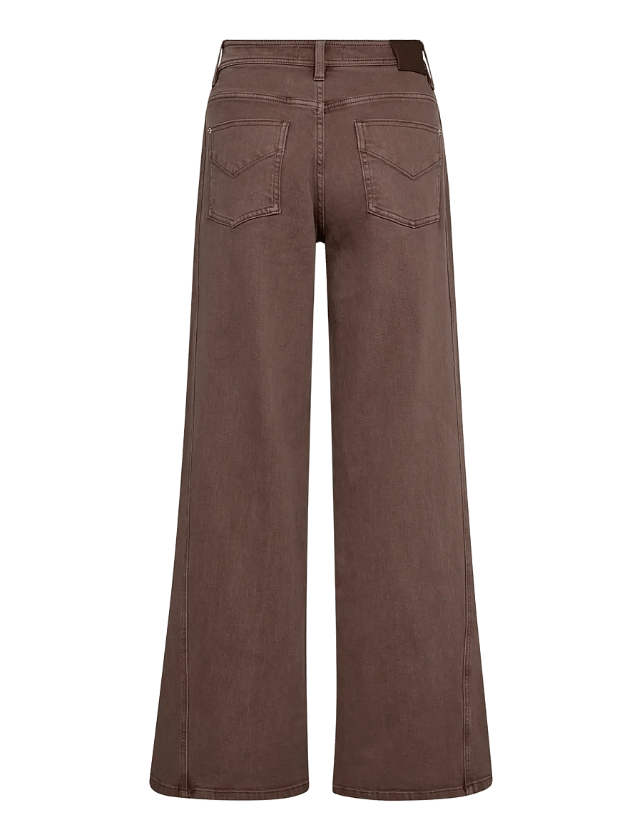 MOS MOSH - MMDara Shadow Pant - hosen mit weitem bein - coffee quartz - 2