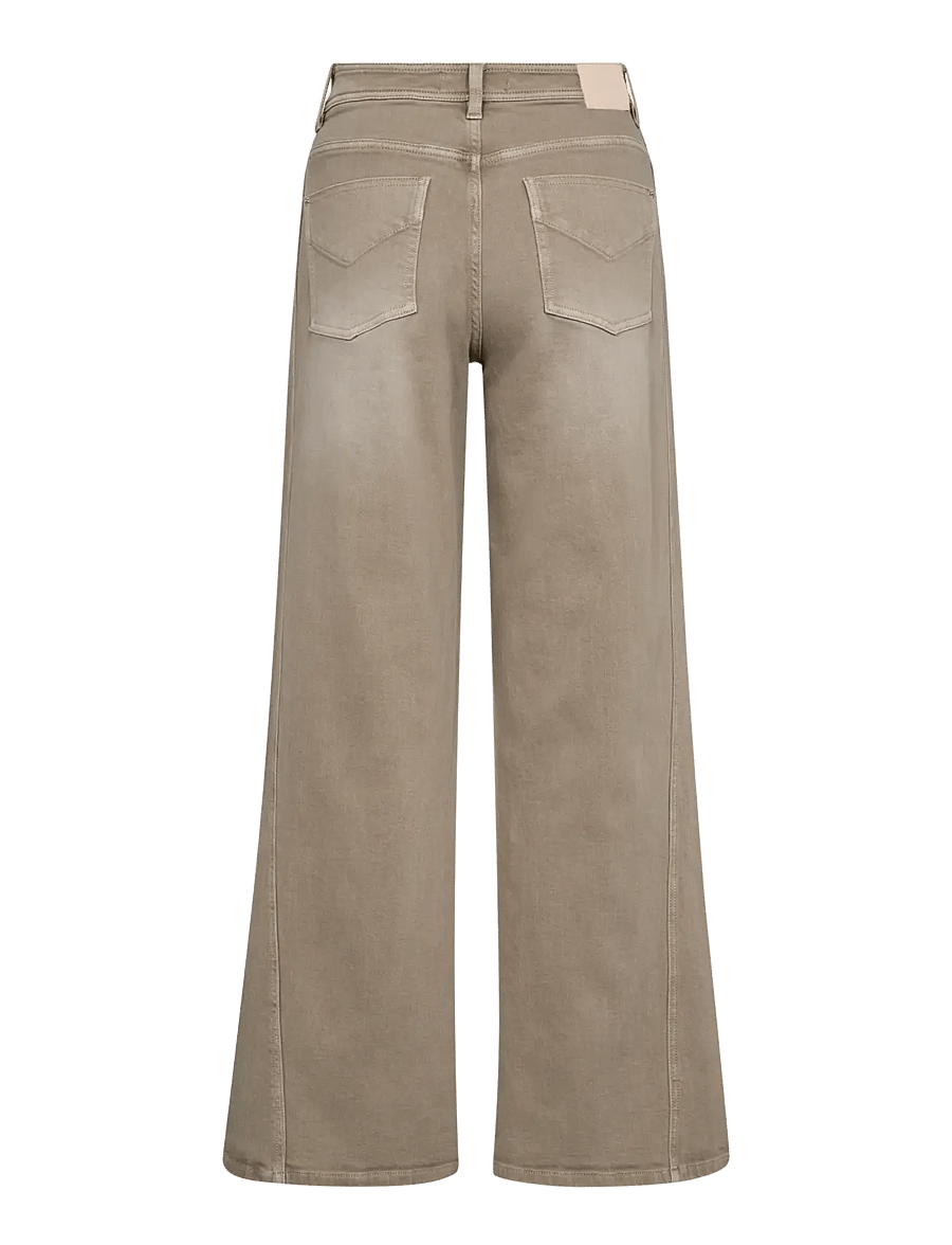 MOS MOSH - MMDara Shadow Pant - hosen mit weitem bein - light grey - 2