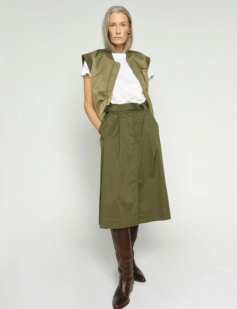 MOS MOSH - MMKoda Billie Skirt - midi skirts - olive night - 0