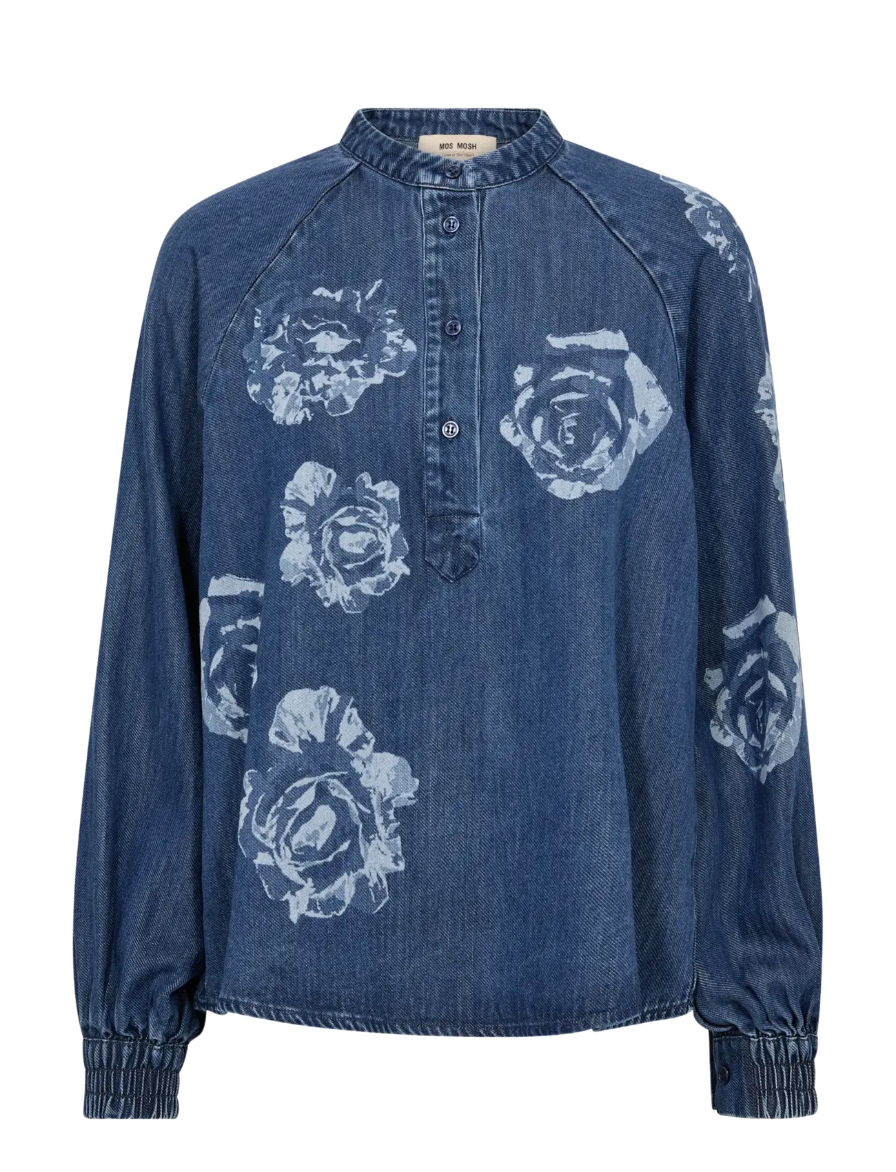 MOS MOSH Mmova Dinem Bluse Blau - L - Damen