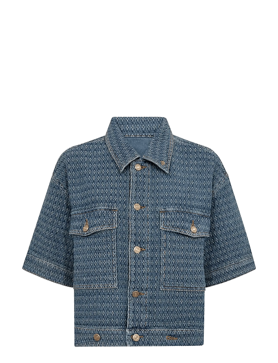 MOS MOSH - MMEbba Bobble Jacket - frühlingsjacken - blue - 1