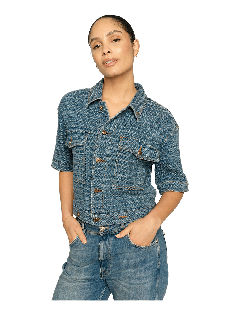 MOS MOSH - MMEbba Bobble Jacket - jeansjackor - blue - 3