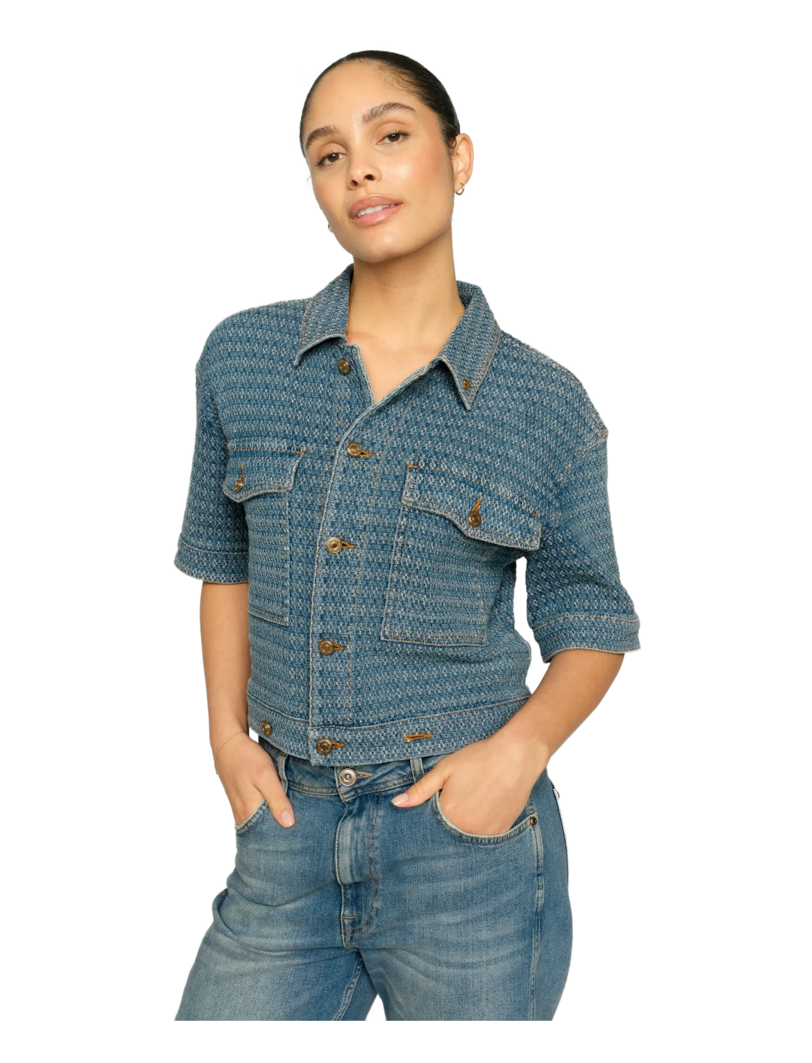 MOS MOSH - MMEbba Bobble Jacket - frühlingsjacken - blue - 3