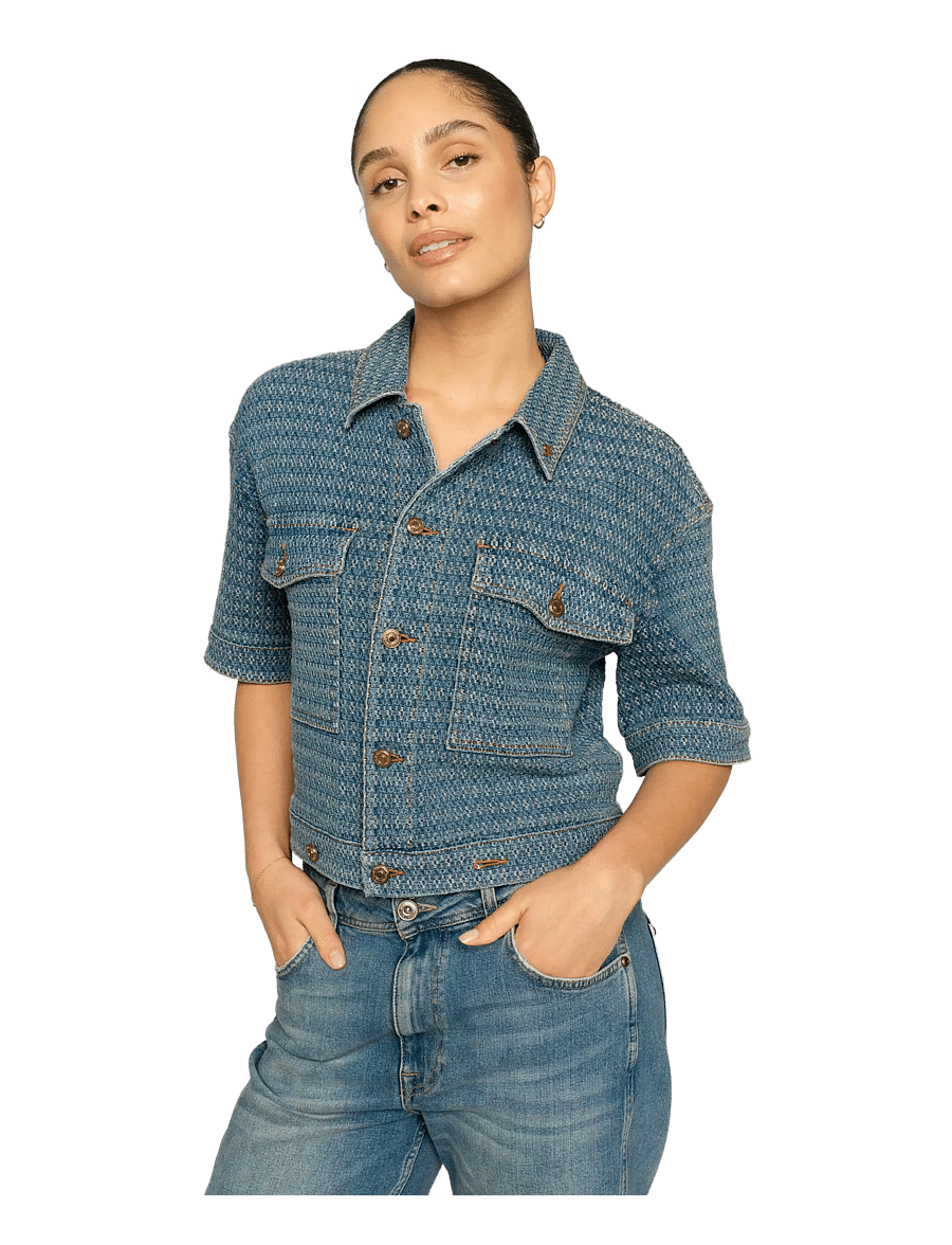MOS MOSH - MMEbba Bobble Jacket - frühlingsjacken - blue - 3