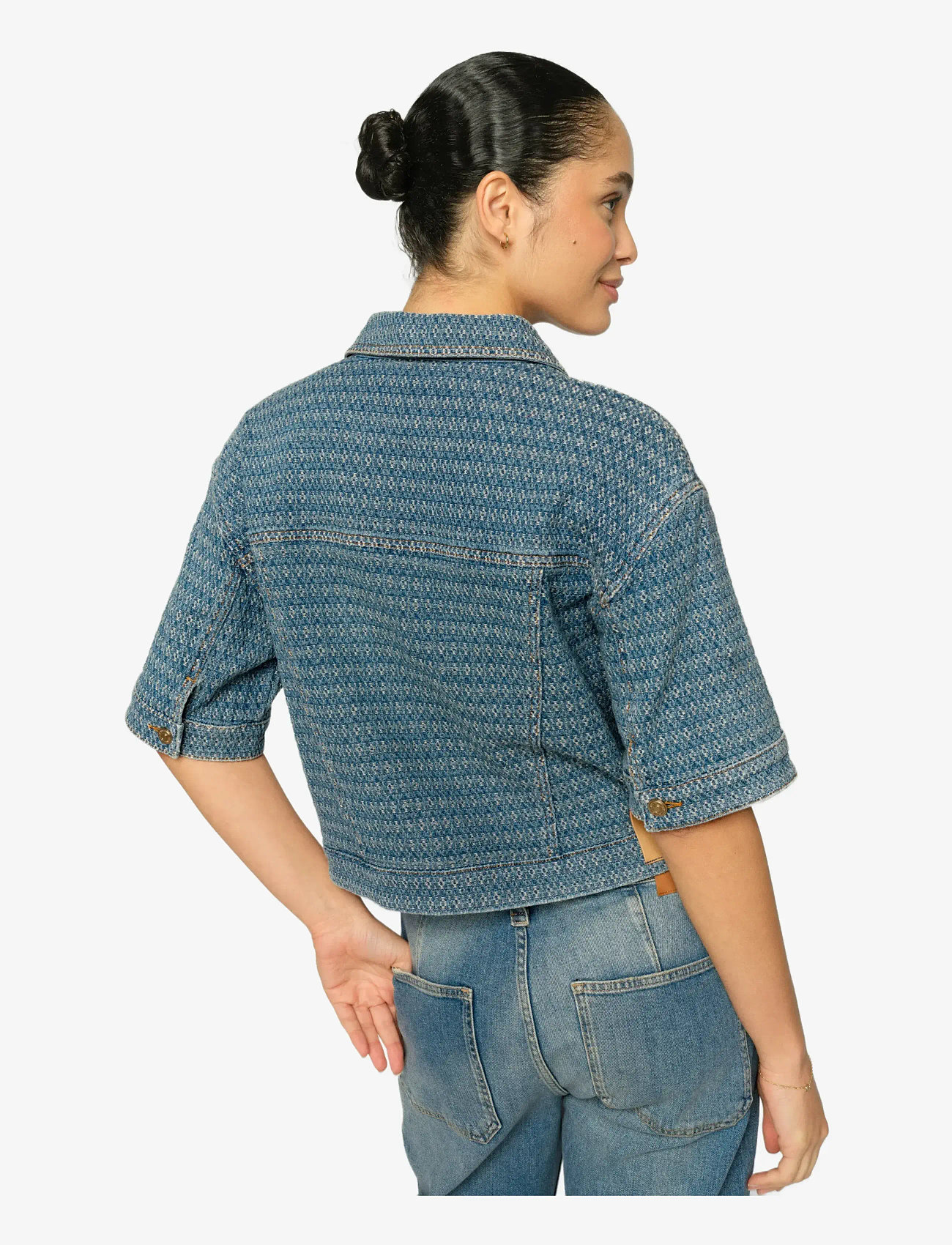 MOS MOSH - MMEbba Bobble Jacket - jeansjackor - blue - 4