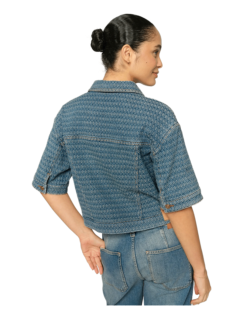 MOS MOSH - MMEbba Bobble Jacket - jeansjackor - blue - 4