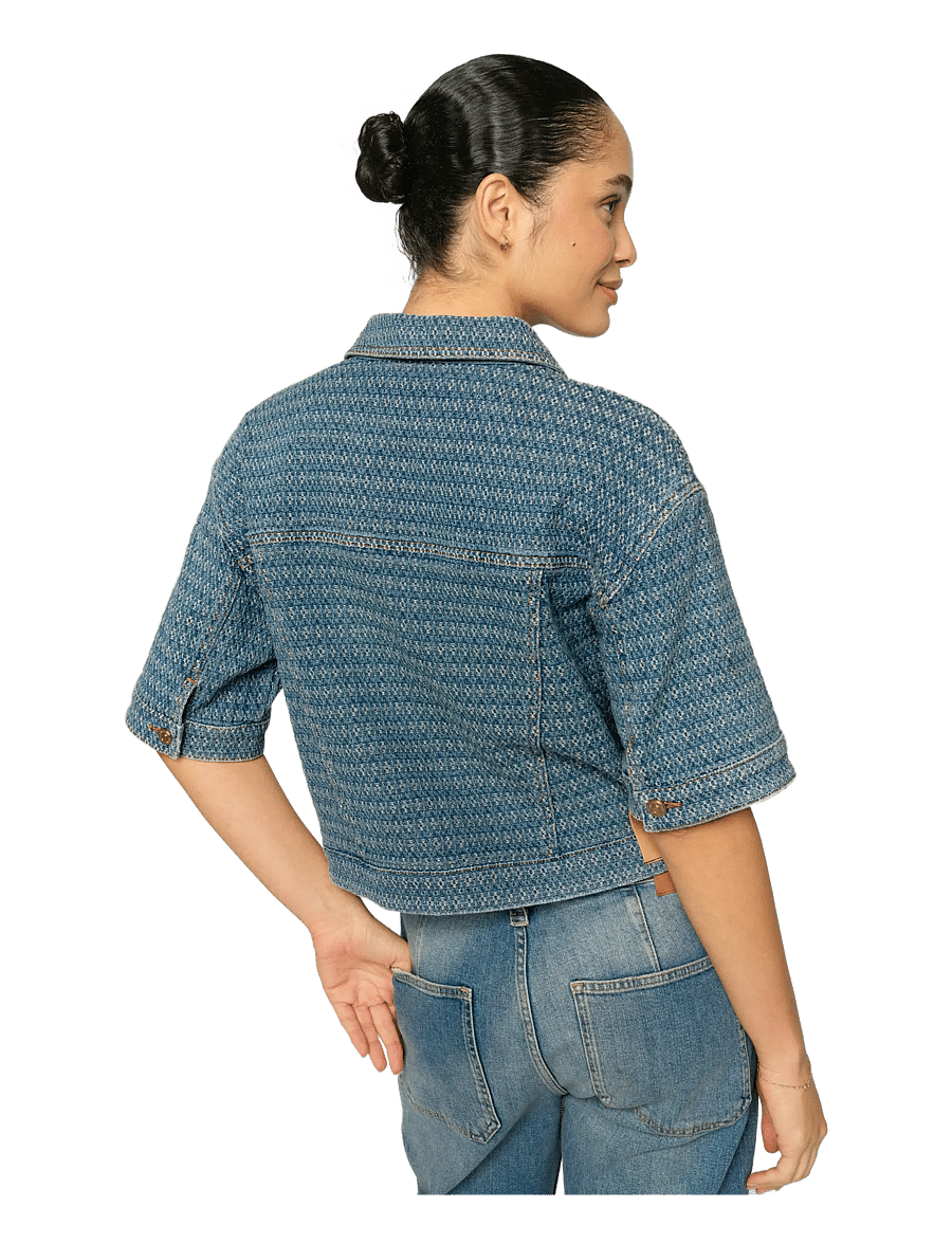 MOS MOSH - MMEbba Bobble Jacket - frühlingsjacken - blue - 4