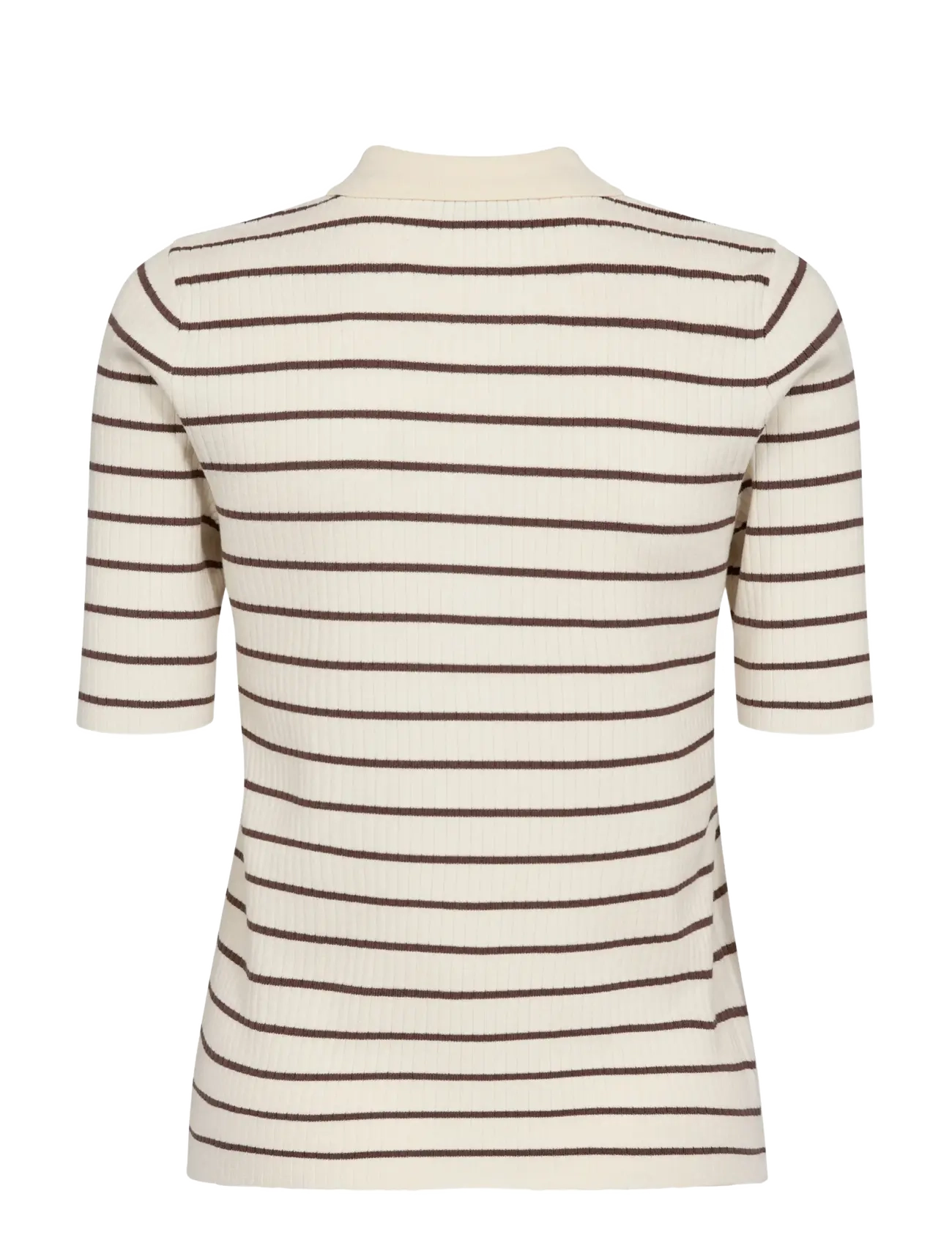 MOS MOSH - MMCaliz Stripe SS Knit - t-shirts - coffee quartz - 2