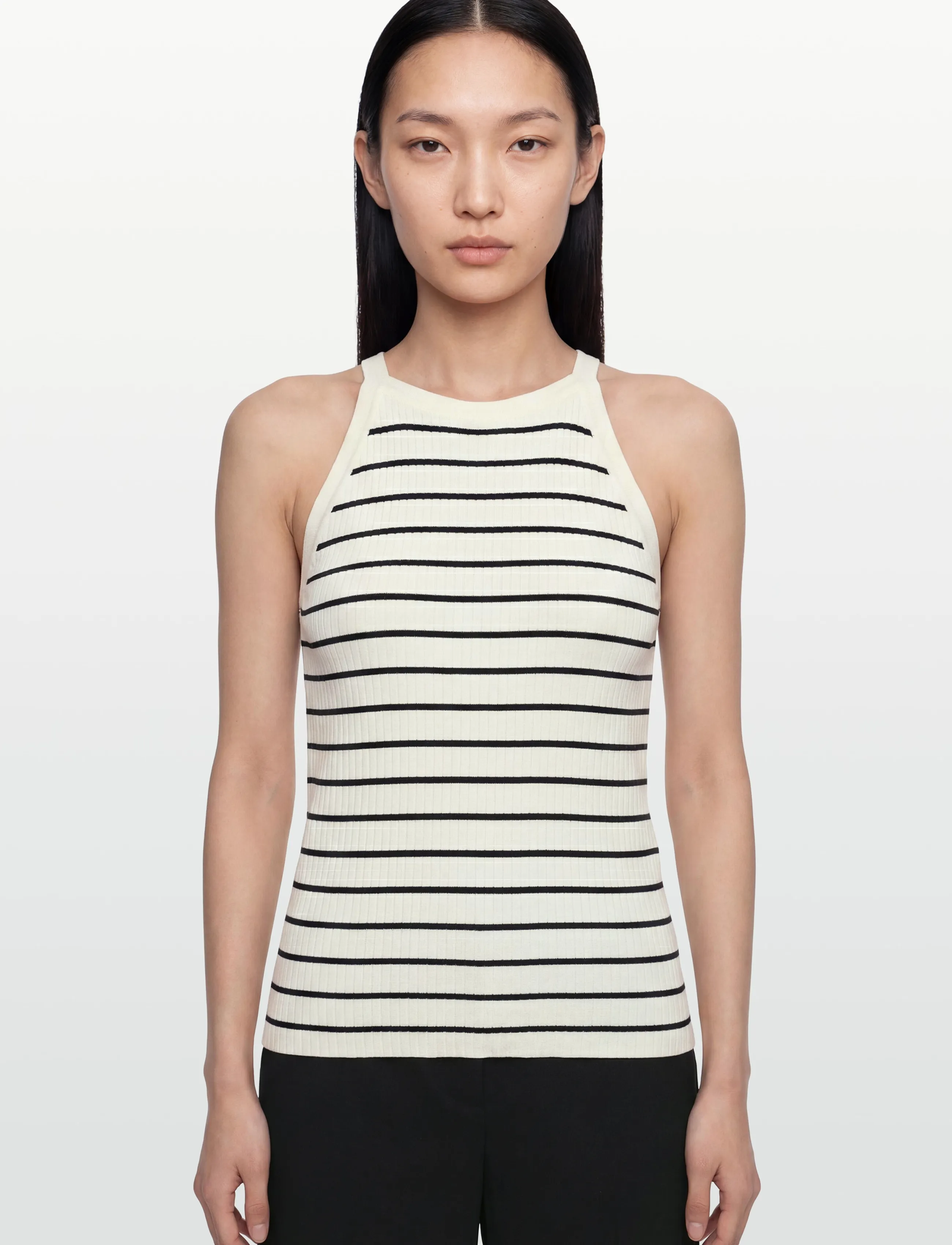 MOS MOSH - MMImanja Caliz Stripe Knit Top - tanktops - salute navy - 3