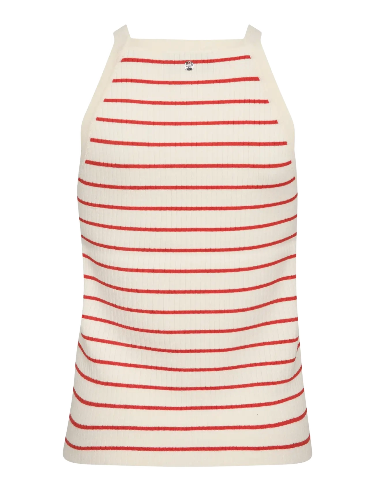 MOS MOSH - MMImanja Caliz Stripe Knit Top - tanktops - spicy orange - 2