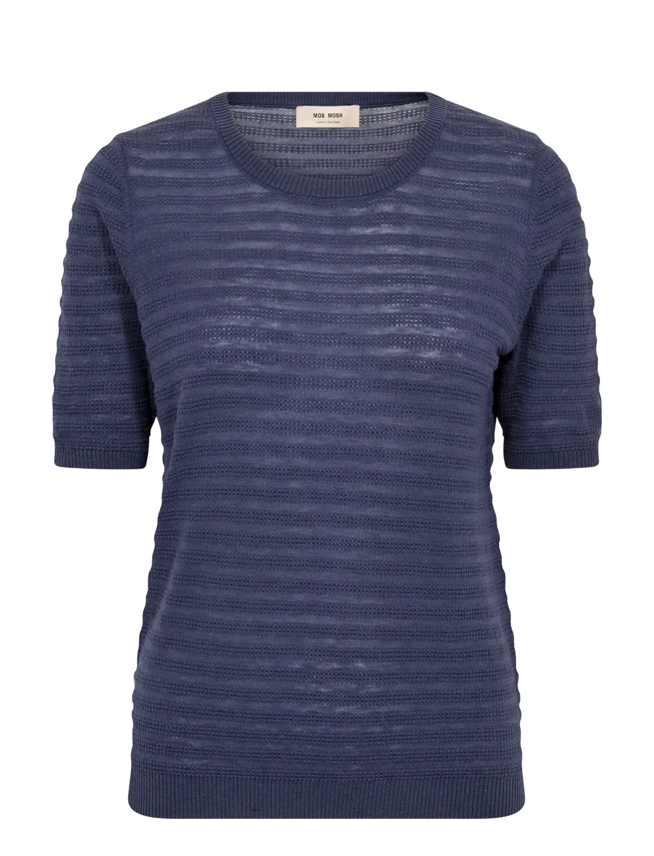 MOS MOSH MMBouch Dotty SS Knit - Transitional Layering - CROWN BLUE / blue