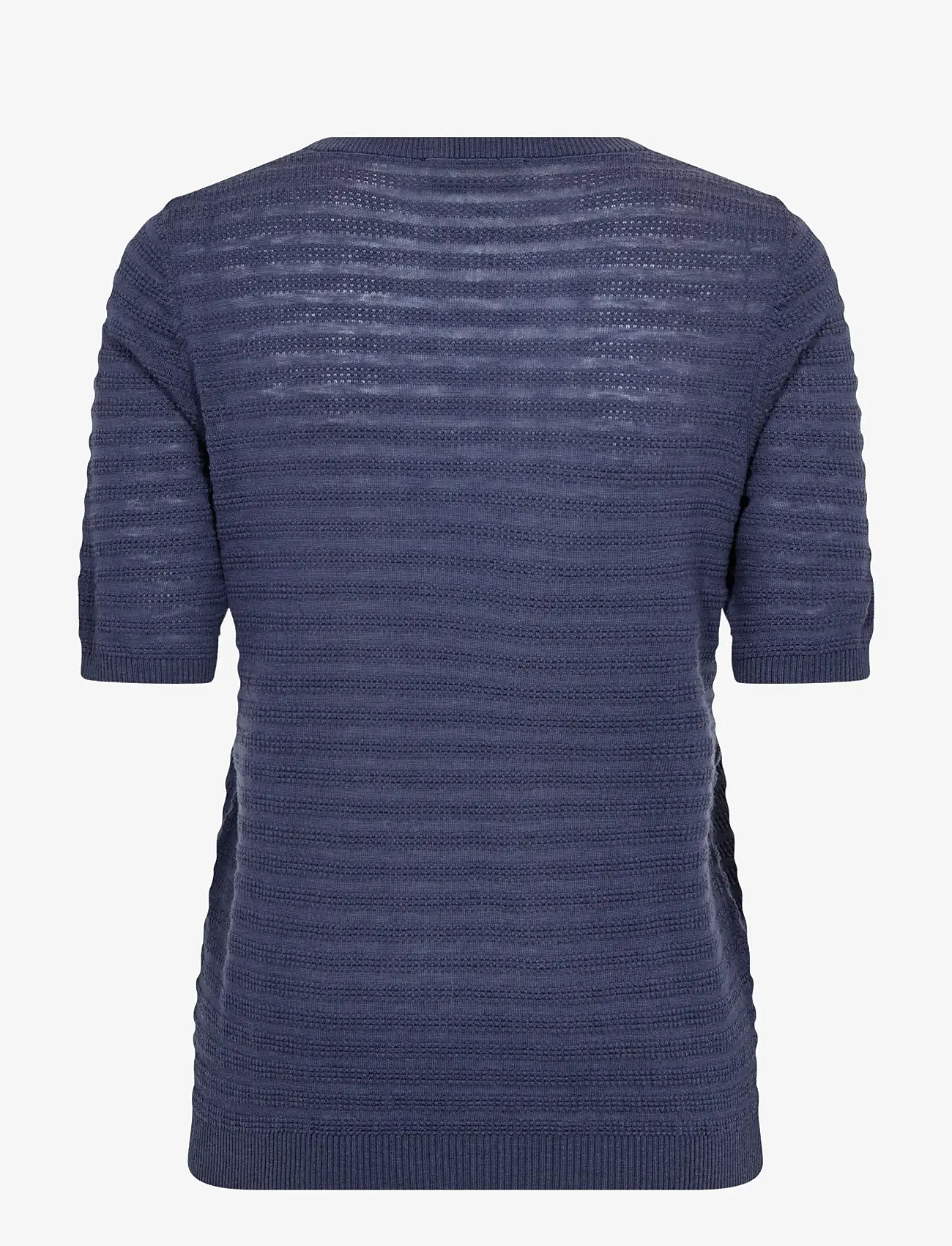MOS MOSH - MMBouch Dotty SS Knit - striktrøjer - crown blue - 2