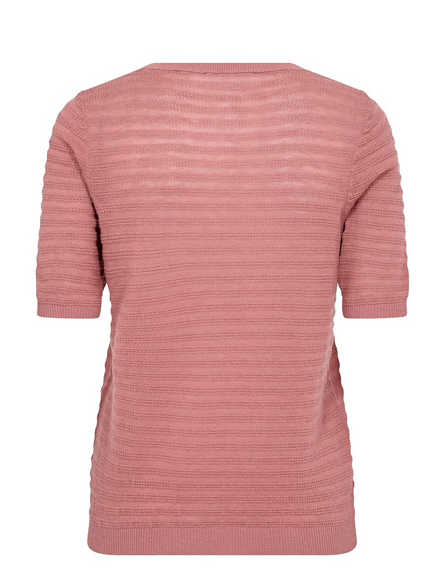 MOS MOSH - MMBouch Dotty SS Knit - stickade tröjor - dusty rose - 2