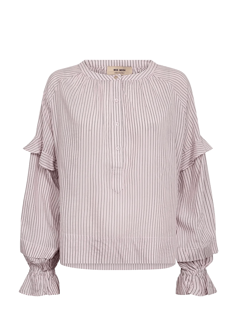 MOS MOSH - MMJorun Stripe Blouse - langærmede bluser - ballet slipper - 1