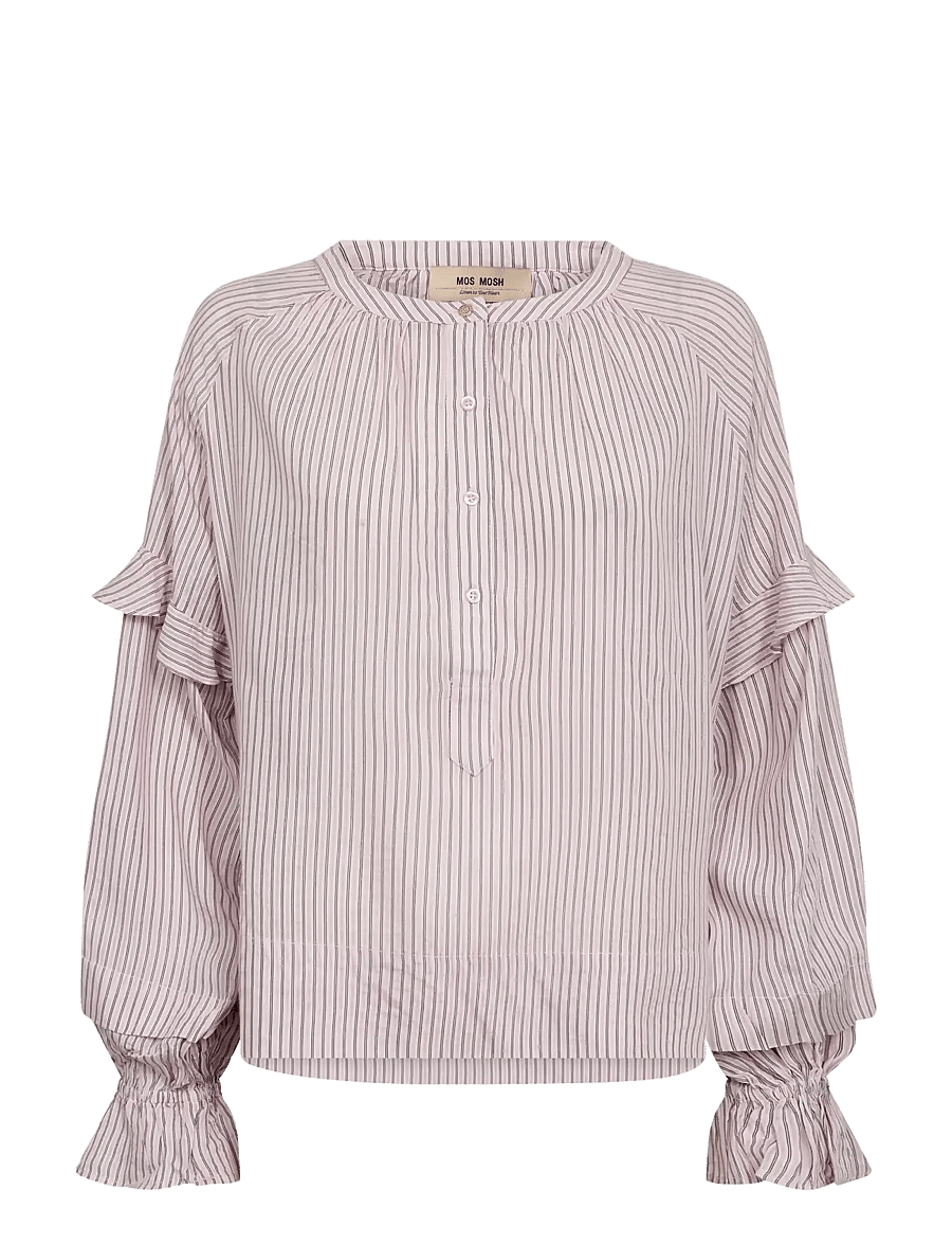 MOS MOSH - MMJorun Stripe Blouse - pikkade varrukatega pluusid - ballet slipper - 1