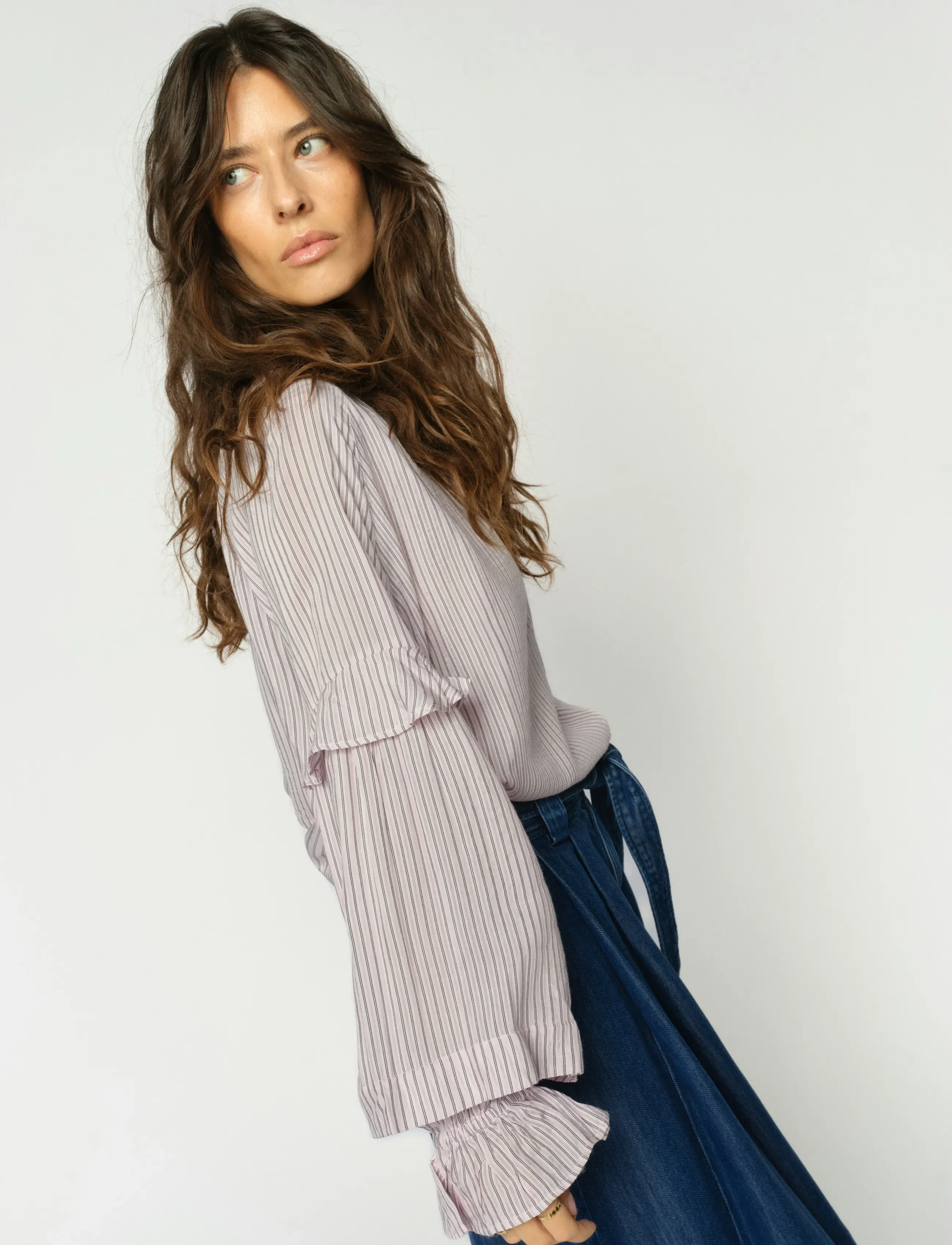 MOS MOSH - MMJorun Stripe Blouse - pikkade varrukatega pluusid - ballet slipper - 3
