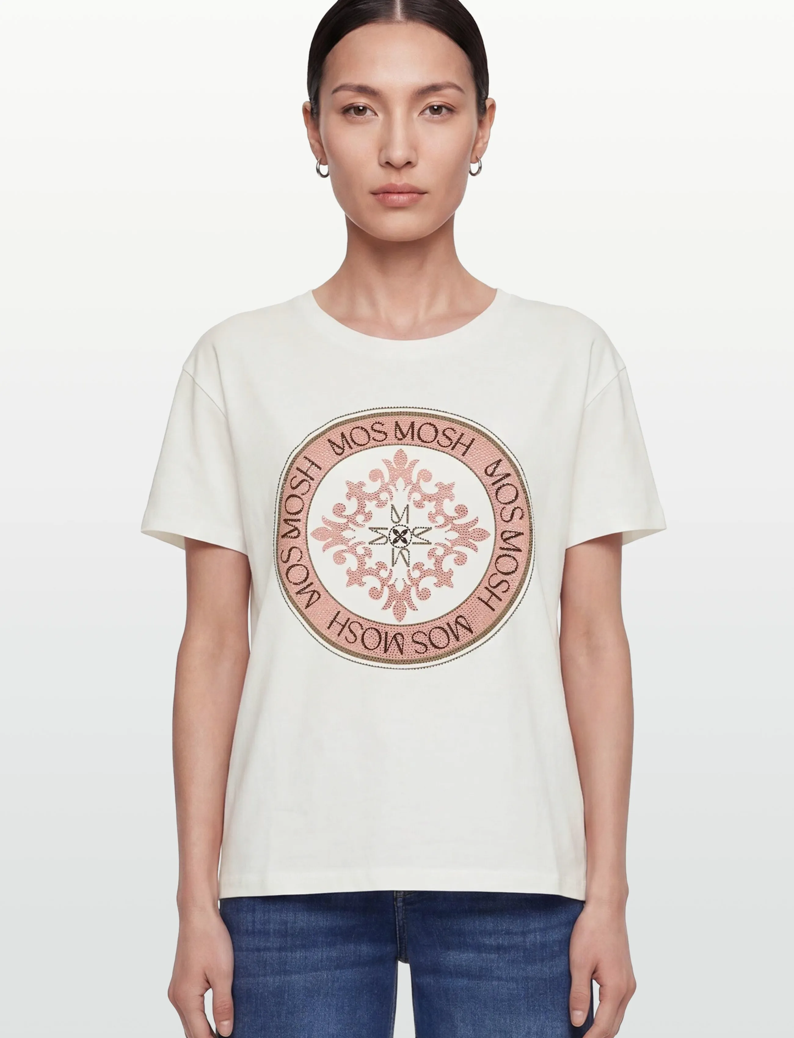 MOS MOSH - MMJudd O-SS Tee - t-shirts - ecru - 3