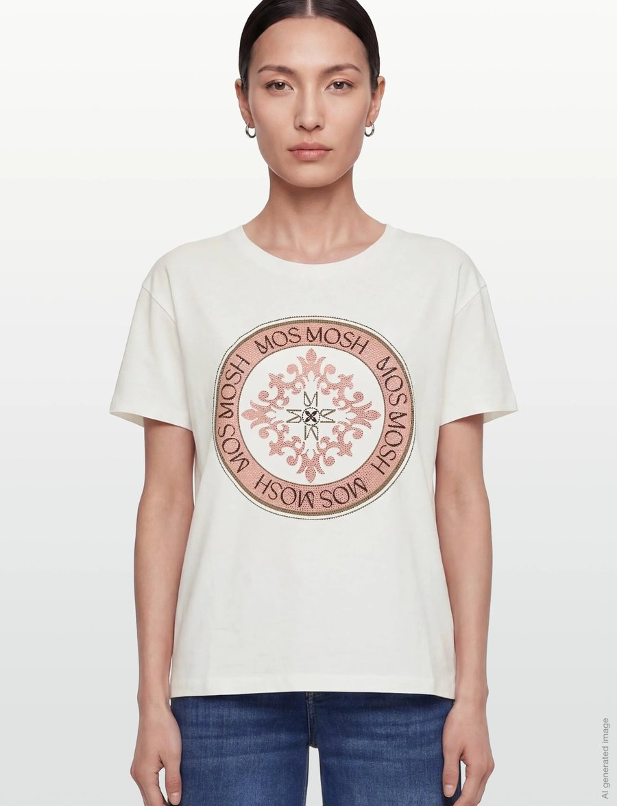 MOS MOSH - MMJudd O-SS Tee - t-shirts - ecru - 3