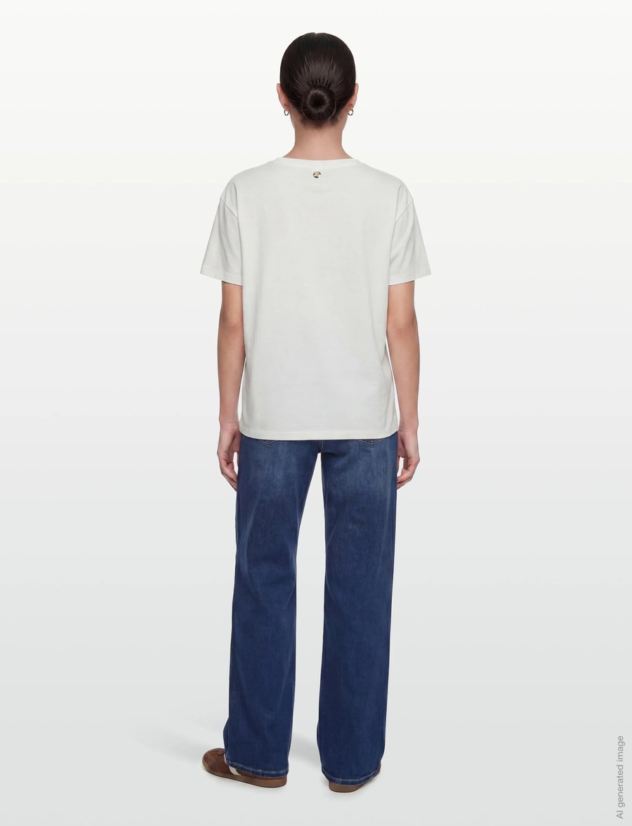 MOS MOSH - MMJudd O-SS Tee - t-shirts - ecru - 4