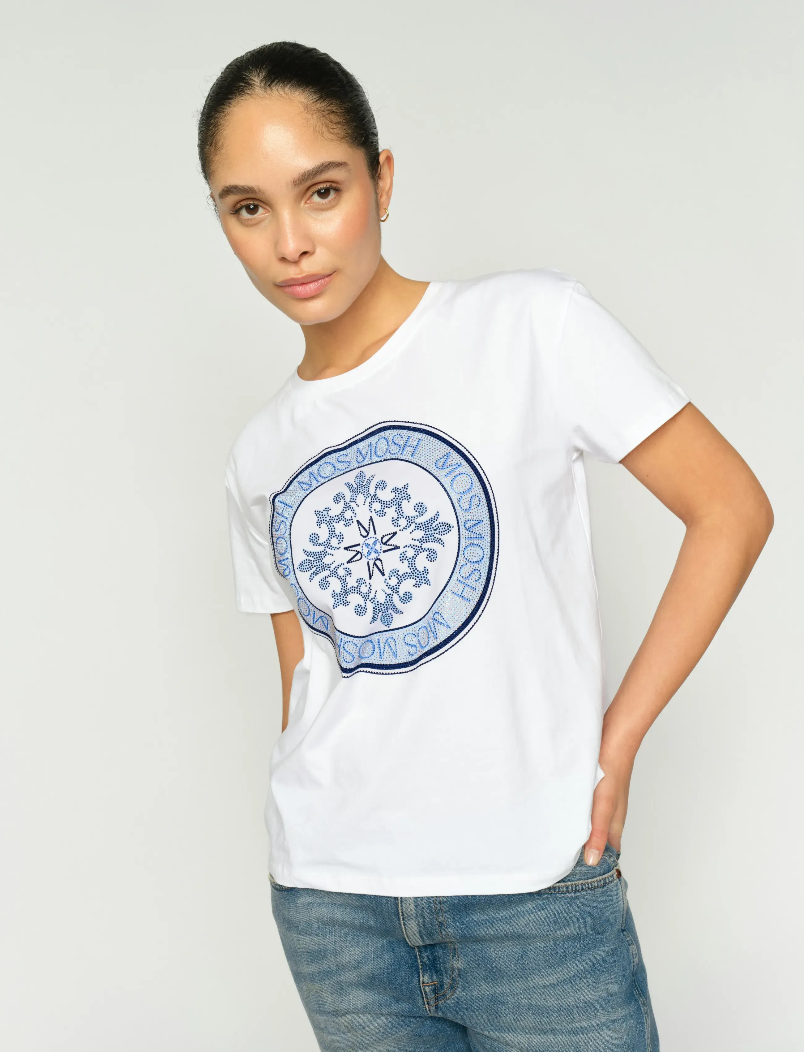 MOS MOSH - MMJudd O-SS Tee - t-särgid - white - 3