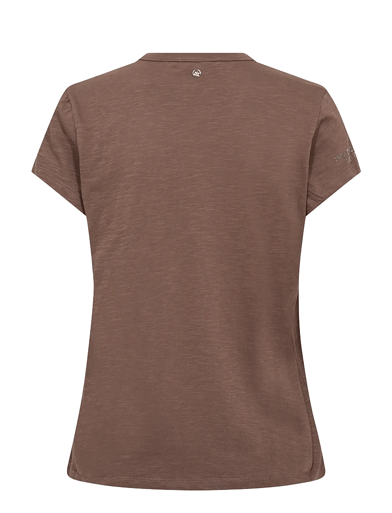 MOS MOSH - MMSafina O-SS Tee - t-shirts - coffee quartz - 2