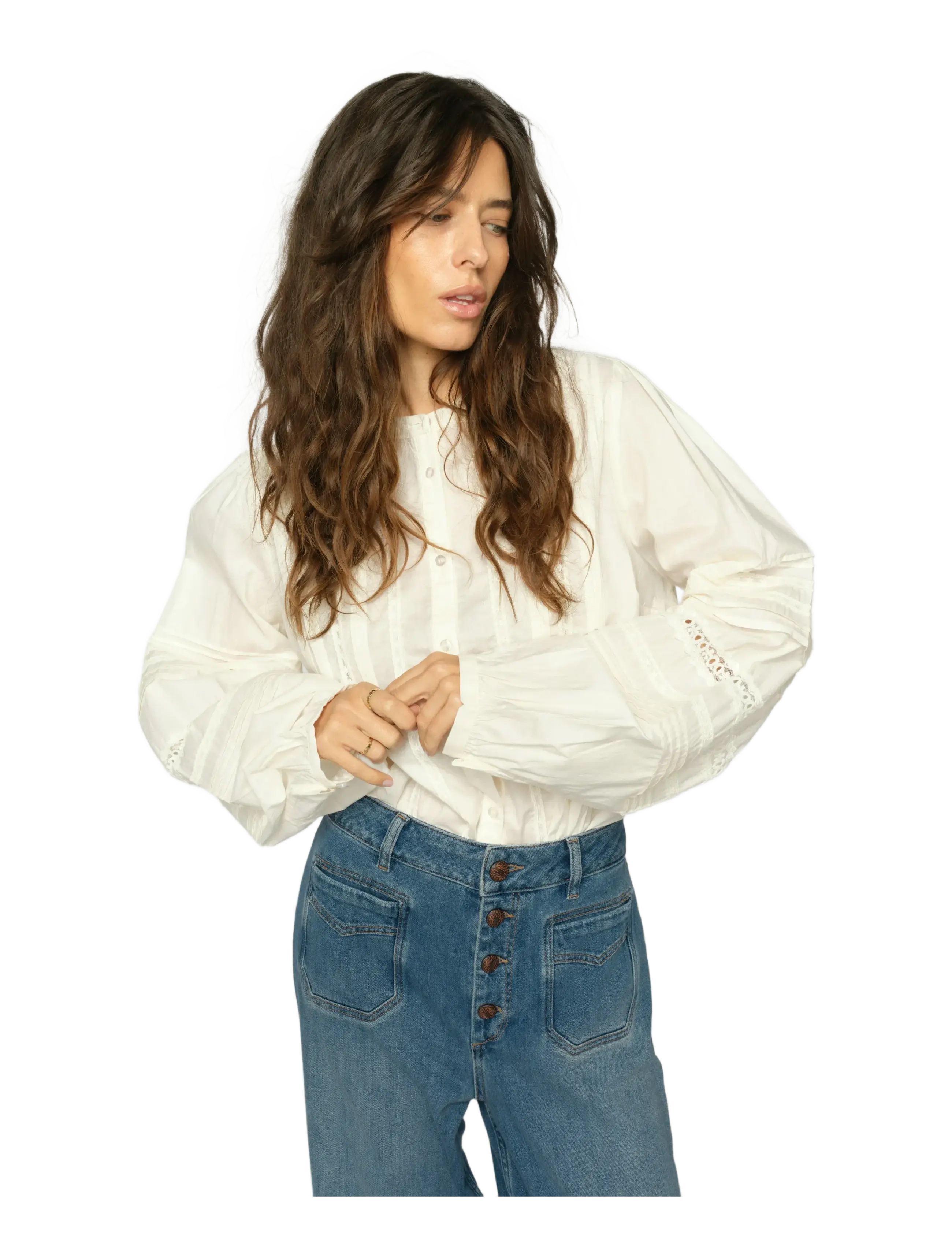 MOS MOSH - MMAdila Shirt - long sleeved blouses - ecru - 3
