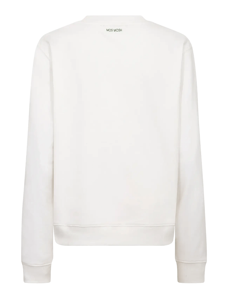 MOS MOSH - MMAtika O-LS Glam Sweatshirt - modetrender - white - 2