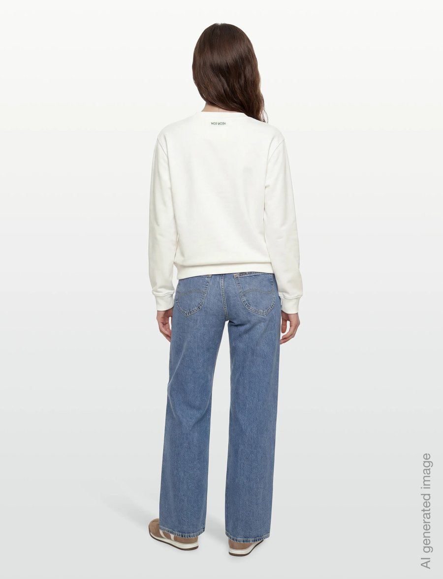 MOS MOSH - MMAtika O-LS Glam Sweatshirt - modetrender - white - 4