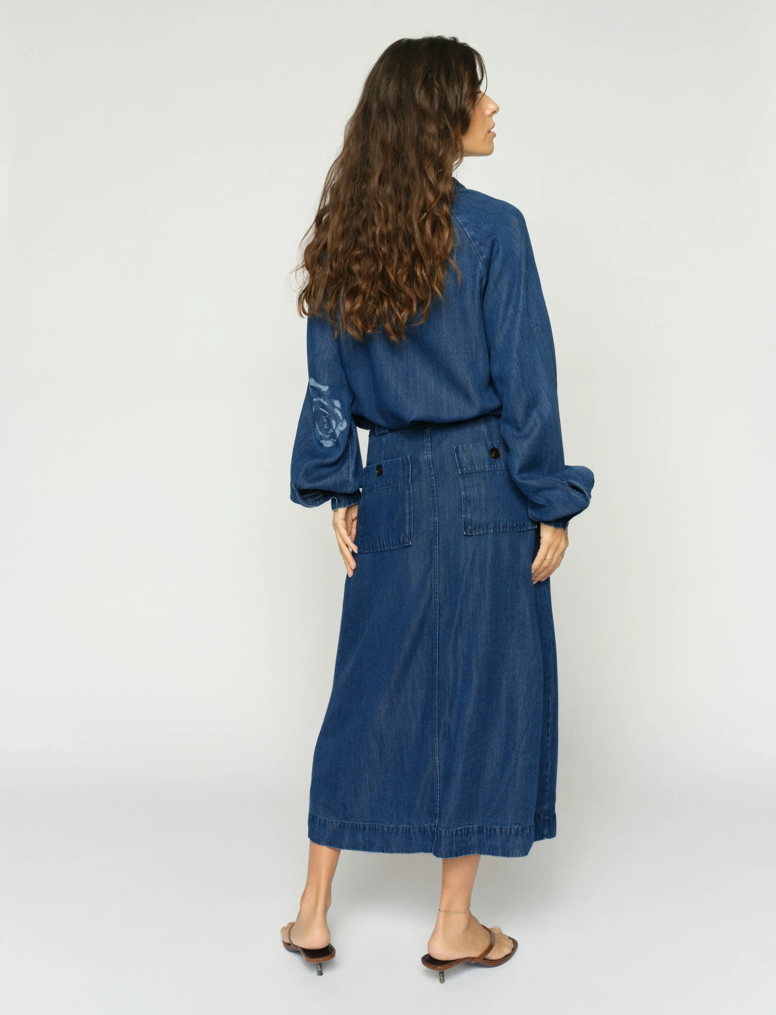 MOS MOSH - MMKoda Dinem Skirt - denimnederdele - dark blue - 3