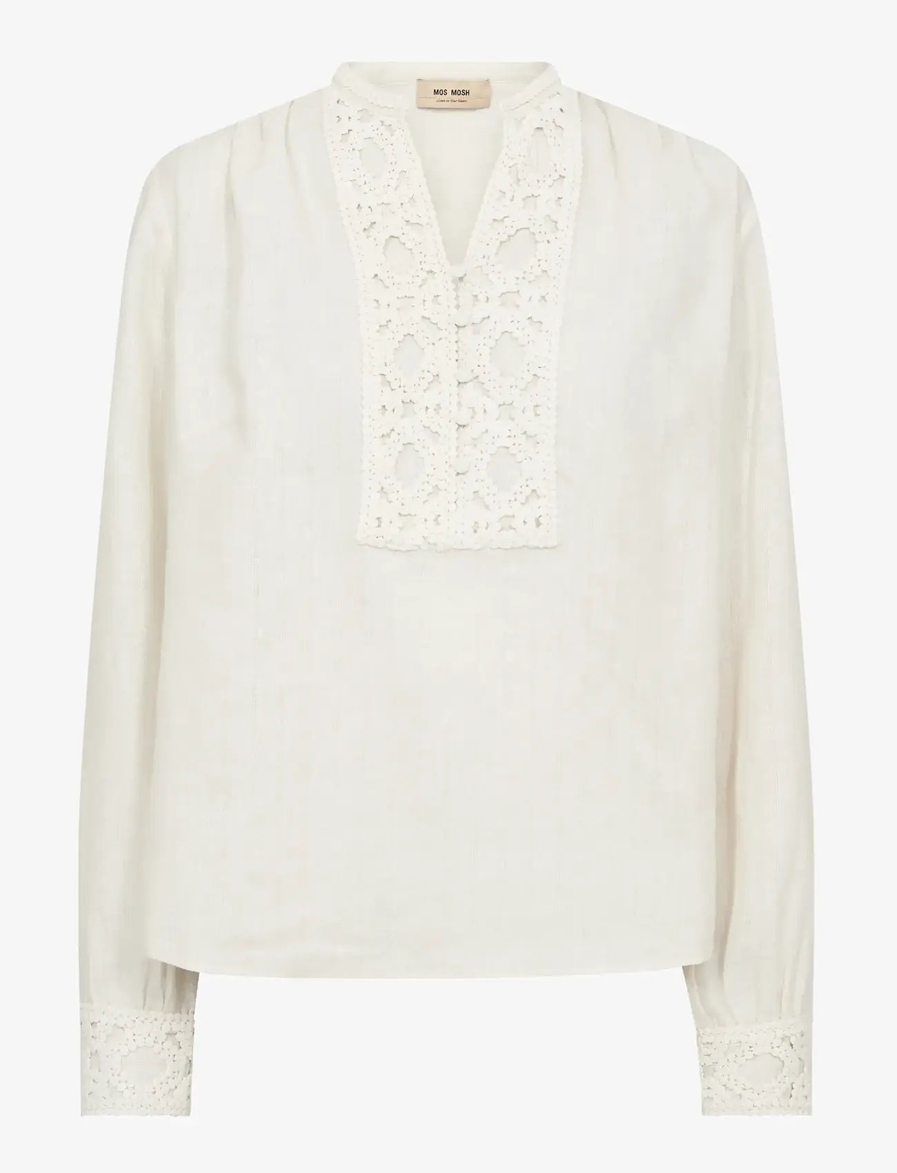 MOS MOSH - MMEvanda ls Blouse - long sleeved blouses - ecru - 1