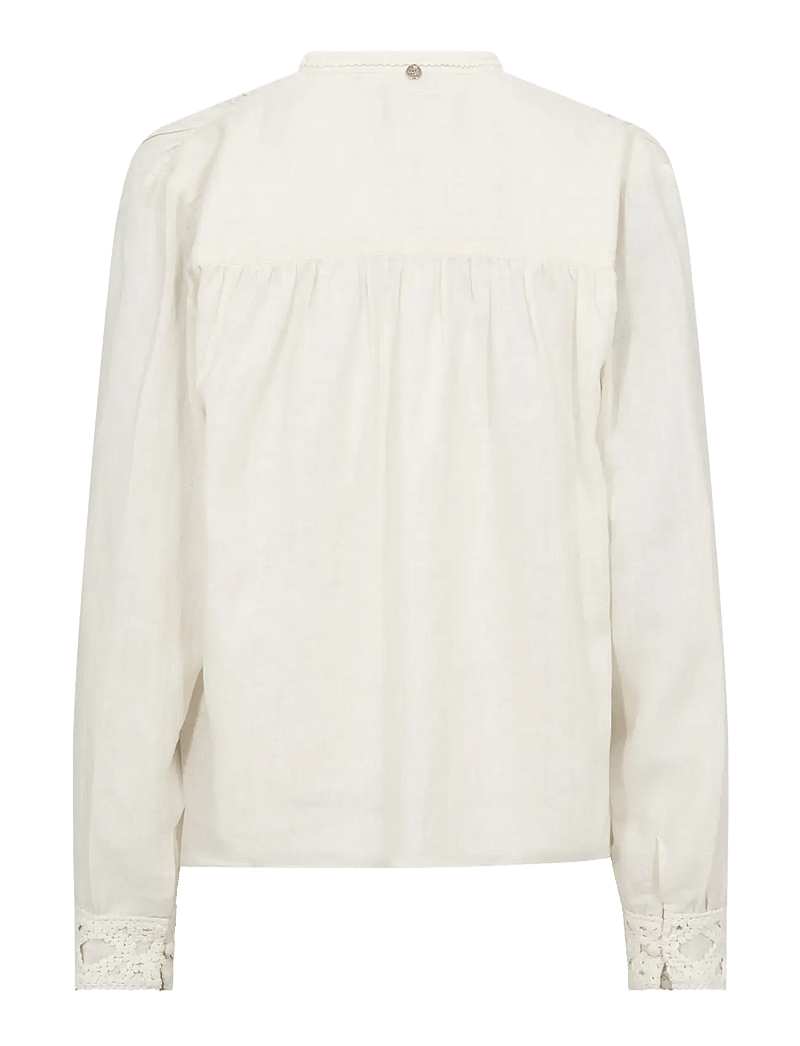 MOS MOSH - MMEvanda ls Blouse - long sleeved blouses - ecru - 2