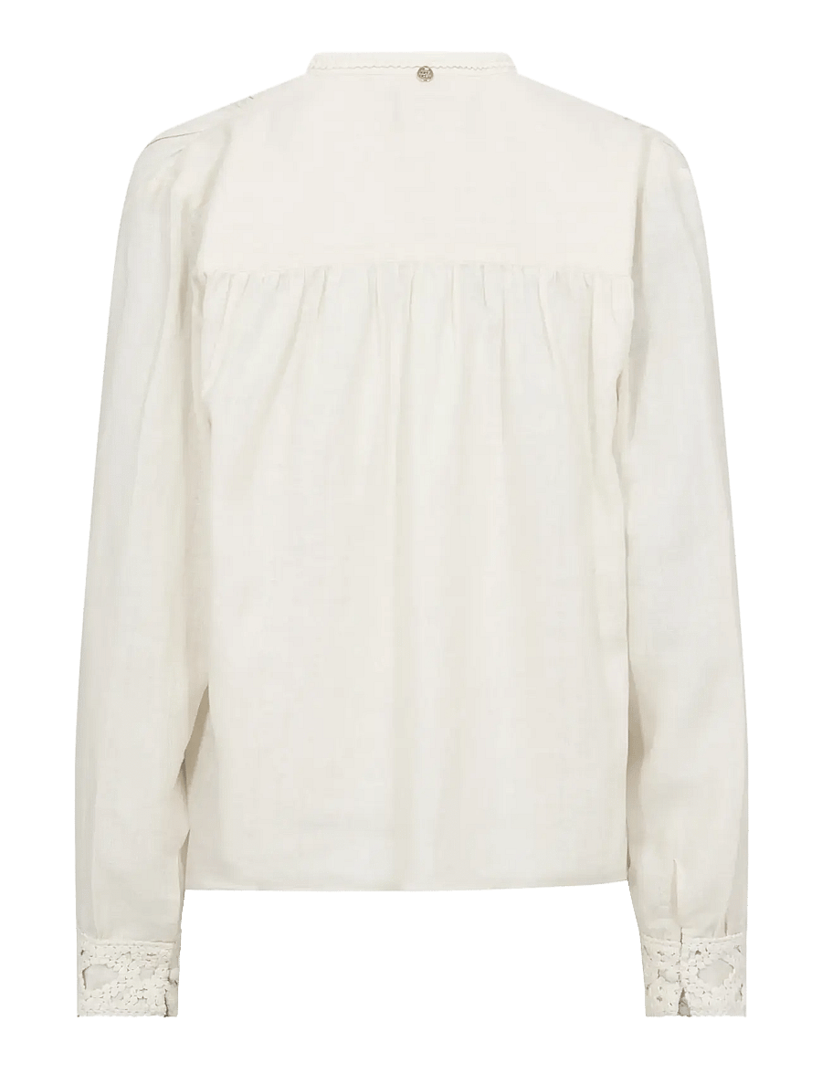 MOS MOSH - MMEvanda ls Blouse - long sleeved blouses - ecru - 2